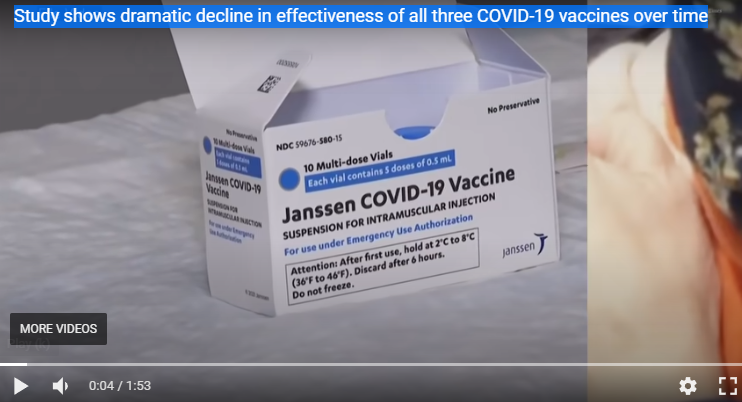 Une étude montre une baisse spectaculaire de l'efficacité des trois vaccins COVID-19 au fil du temps
