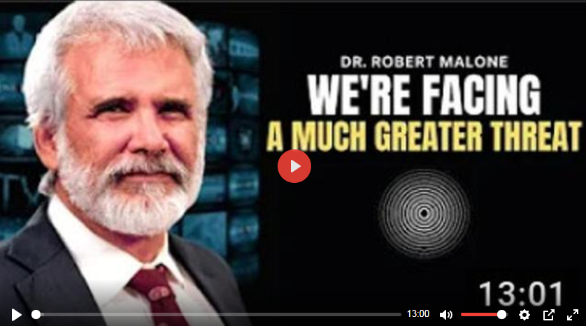 DR. ROBERT MALONE - DES MILLIARDS DE PERSONNES SONT AFFECTÉES PAR CELA ET ILS NE LE RÉALISENT PAS