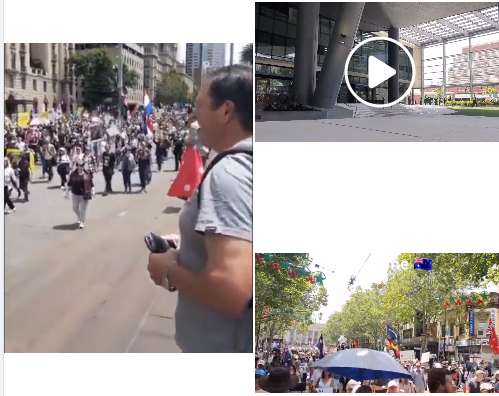 Melbourne, Australie, contre la dictature CAS--_VITE   en décembre 2021