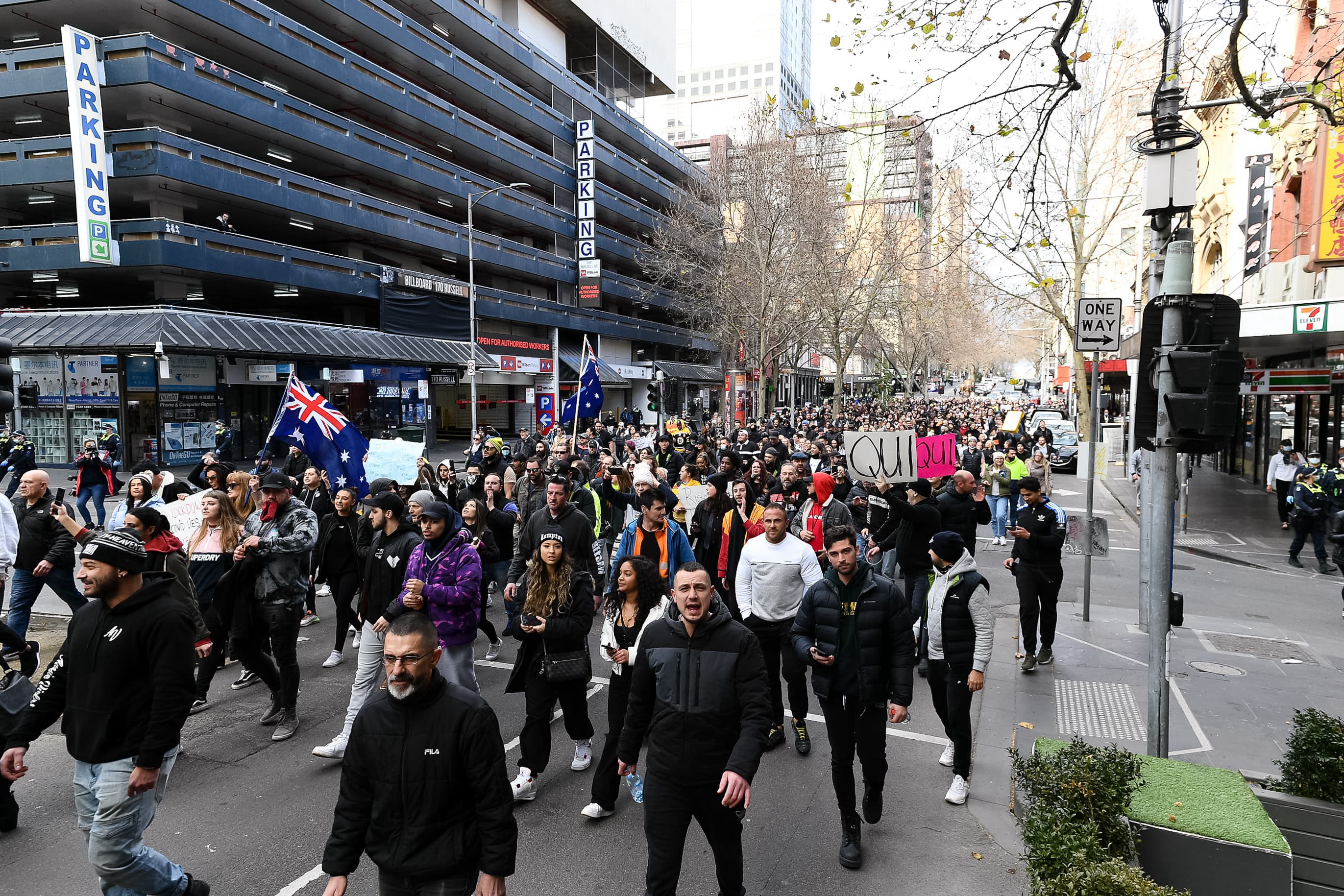 Manifestation en Australie contre le confinement