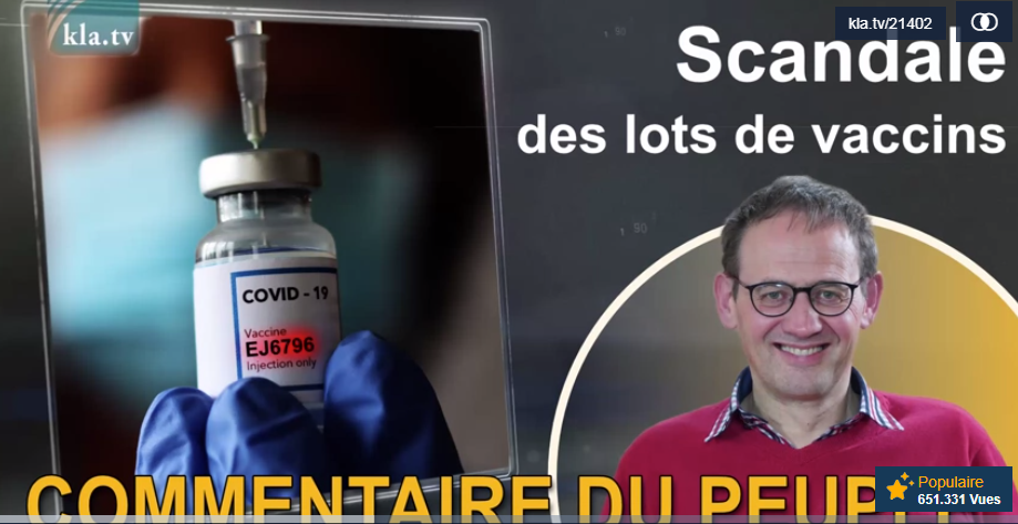 Scandale des lots de vaccins!!! UN DOSSIER CHAUD CHAUD CHAUD!!!!!!